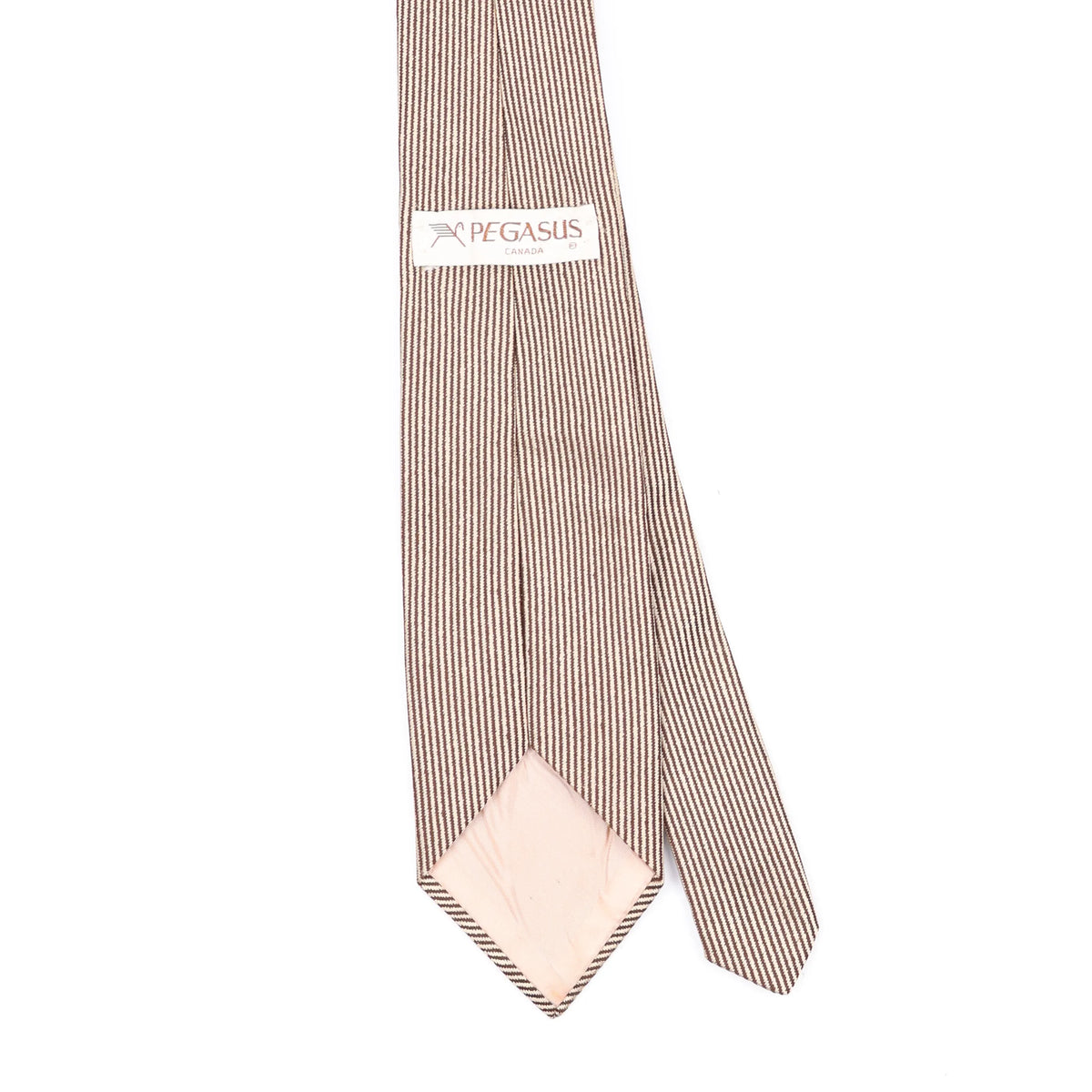 Back Back Detail of Vintage 1980's Striped Patterned Tie