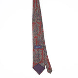 Back Back of Vintage 1990's Gant Paisley Patterned Tie
