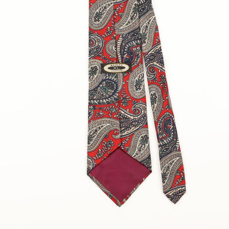 Back Detail of Vintage 1990's Paisley Patterned Tie