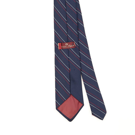 Back Back Detail of Vintage 1990's Etienne Aigner Striped Patterned Tie