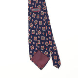 Back Back Detail of Vintage 1990's Geometric Patterned Tie