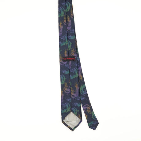 Back of Vintage 1980's Abstract Patterned Tie