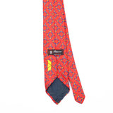Back Back Detail of Vintage 1990's Geometric Patterned Tie