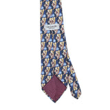 Back Back Detail of Vintage 1990's Guy Laroche Foulard Geometric Patterned Tie