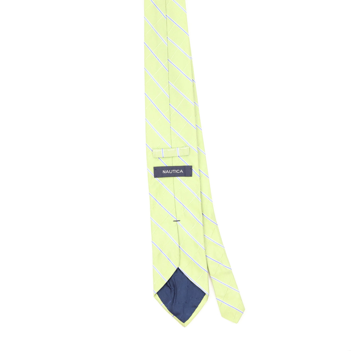 Back of Vintage Nautica Striped Patterned Tie