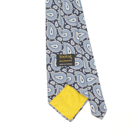 Back Back Detail of Vintage 1980's Tootal Paisley Patterned Tie