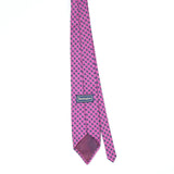 Back Back of Vintage 1990's Foulard Geometric Patterned Tie