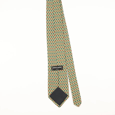 Back of Vintage 1990's Pierre Cardin Geometric Patterned Tie