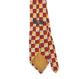 Back Back Detail of Vintage 1990's Robert Talbott Check Patterned Tie