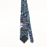 Back of Vintage 1980's Museum Artifacts Van Gogh Abstract Patterned Tie