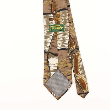 Back Detail of Vintage 1980's Abstract Patterned Tie