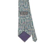 Back Back Detail of Vintage 1990's Henry Grethel Geometric Patterned Tie