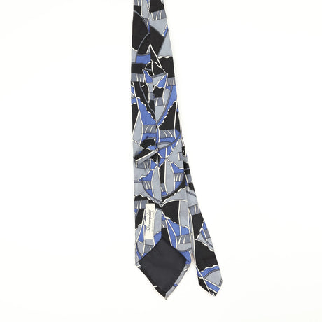 Back Back of Vintage 1990's Martin Wong Screenplay Abstract Patterned Tie