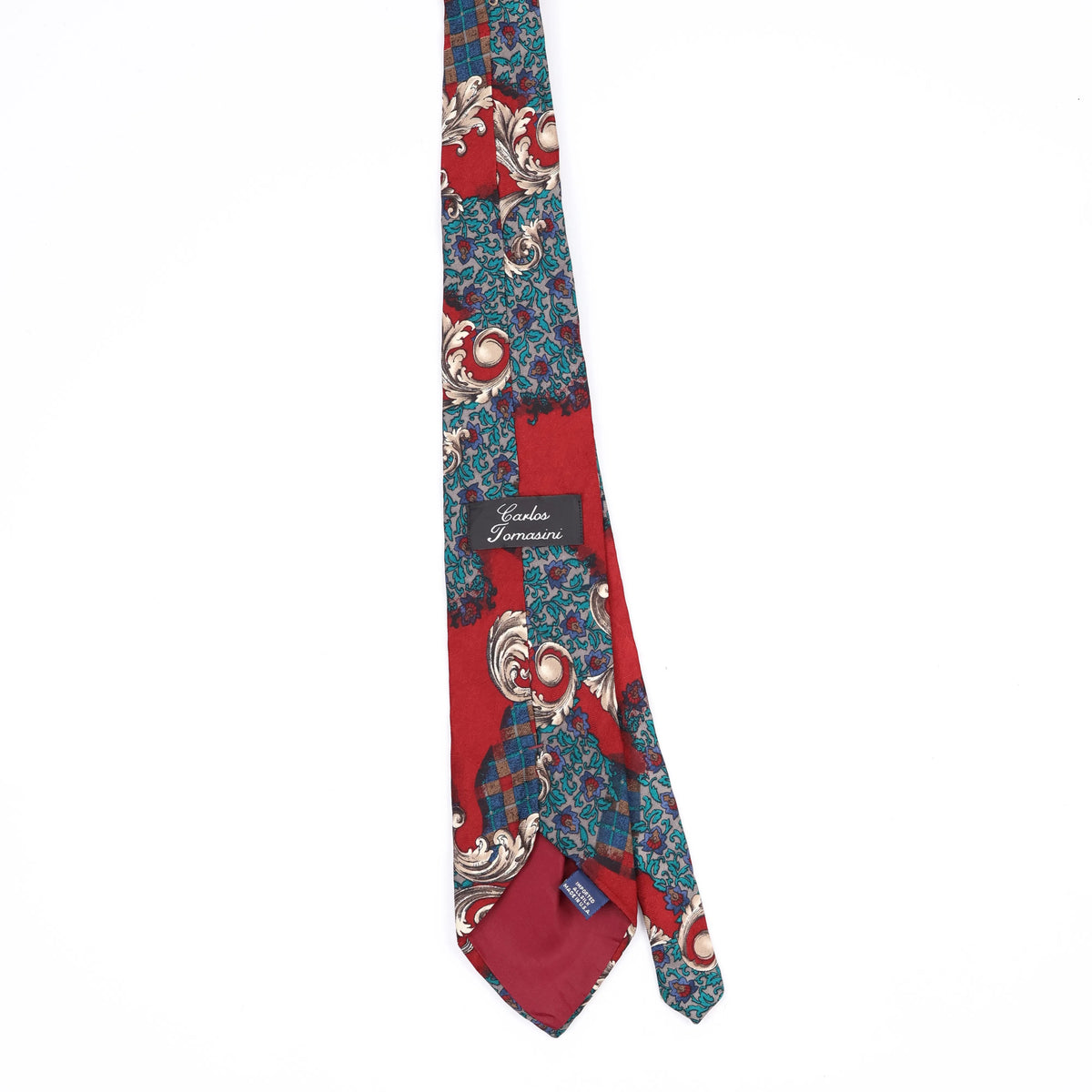 Back Back of Vintage 1990's Abstract Patterned Tie