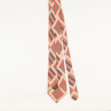 Back of Vintage 1980's Geometric Patterned Tie