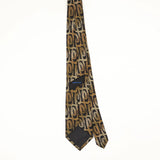 Back Back of Vintage Geometric Patterned Tie