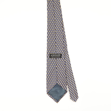 Back of Vintage 1990's Jaeger Geometric Patterned Tie