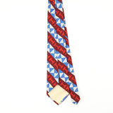 Back Back of Vintage 1980's Geometric Patterned Tie