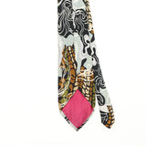 Back Detail of Vintage 1990's Abstract Patterned Tie