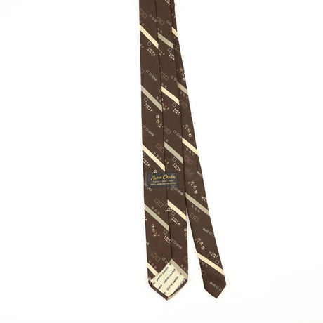 Back Back of Vintage 1980's Pierre Cardin Geometric Patterned Tie