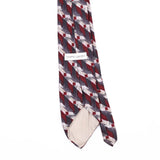 Back Back Detail of Vintage 1990's Pierre Cardin Geometric Patterned Tie