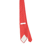 Back Back of Vintage 1990's Christian Dior Polka Dot Patterned Tie