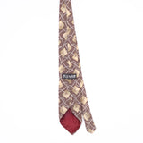 Back Back of Vintage 1990's Zylos Geometric Patterned Tie