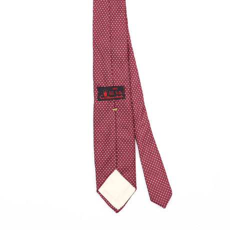 Back Back Detail of Vintage 1980's Polka Dot Patterned Tie