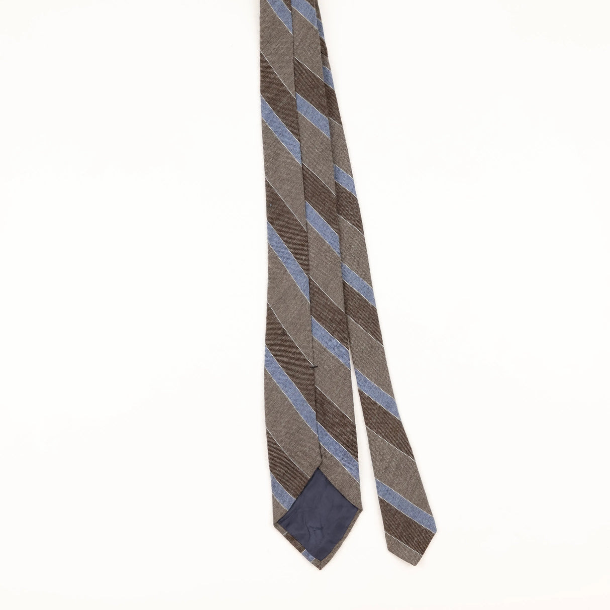 Back of Vintage 1980's Striped Patterned Tie