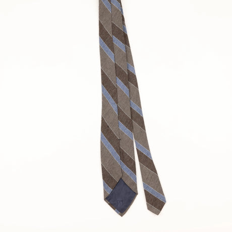 Back of Vintage 1980's Striped Patterned Tie