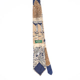 Back Back of Vintage 1990's Zebra Animal Print Patterned Tie