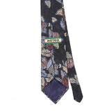 Back Back Detail of Vintage Floral Patterned Tie