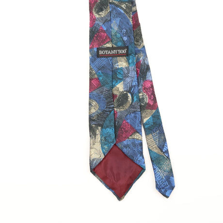 Back Detail of Vintage 1990's Botany 500 Abstract Patterned Tie