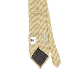 Back Back Detail of Vintage 1990's Mulberry Geometric Patterned Tie