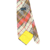 Back Back Detail of Vintage 1980's U.S. Polo Assn. Tartan Plaids & Checks Patterned Tie