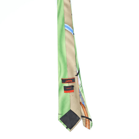 Back Back of Vintage Jerry Garcia Capillaries Abstract Patterned Tie