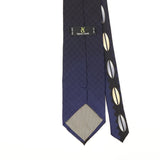 Back Detail of Vintage 1990's Geometric Patterned Tie