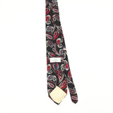 Back Back of Vintage 1990's Tom James Paisley Patterned Tie