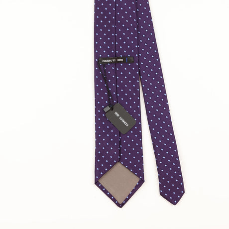 Back Detail of Vintage 1990's Cerruti 1881 BNWT Polka Dot Patterned Tie