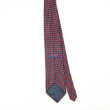 Back Back of Vintage 1990's Tie Rack Havana Geometric Patterned Tie