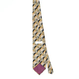 Back Back of Vintage 1990's Geometric Patterned Tie