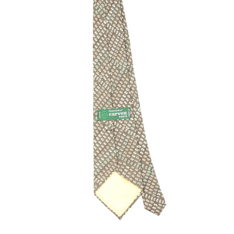 Back Back of Vintage 1980's Carven Geometric Patterned Tie
