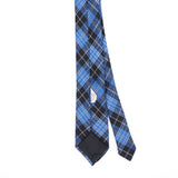 Back Back Detail of Vintage 1990's Tartan Plaids & Checks Patterned Tie