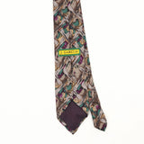 Back Back Detail of Vintage 1990's Jerry Garcia Abstract Patterned Tie