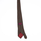 Back Back of Vintage 1990's Foulard Geometric Patterned Tie