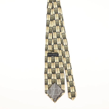 Back of Vintage 1990's Croft & Barrow Geometric Patterned Tie