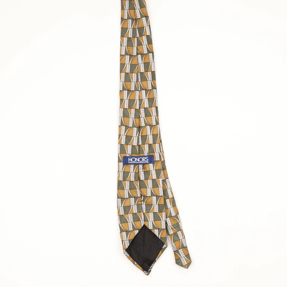 Back Back of Vintage 1990's Geometric Patterned Tie