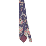 Back Back of Vintage 1990's J.T. Beckett Paisley Patterned Tie