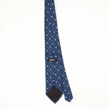 Back Back of Vintage 1990's Hugo Boss Geometric Patterned Tie