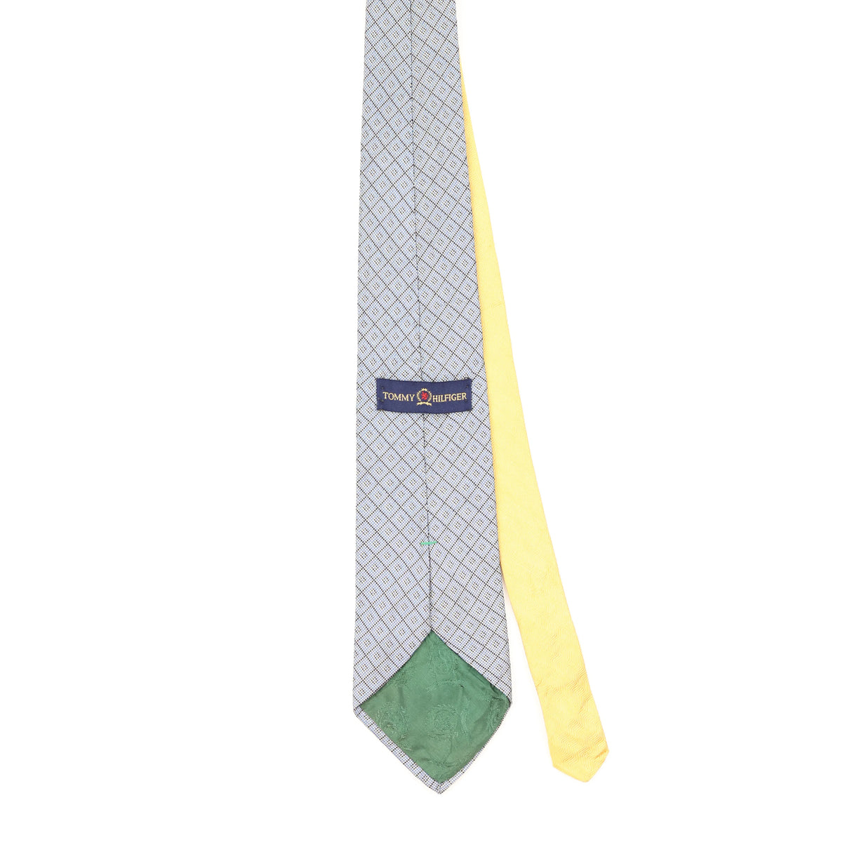 Back of Vintage Tommy Hilfiger Check Patterned Tie
